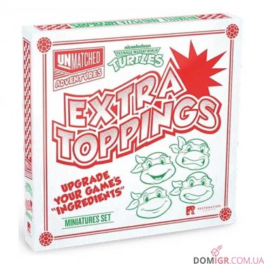 Unmatched: Пригоди — TMNT — Extra Toppings: Ultimate Miniatures